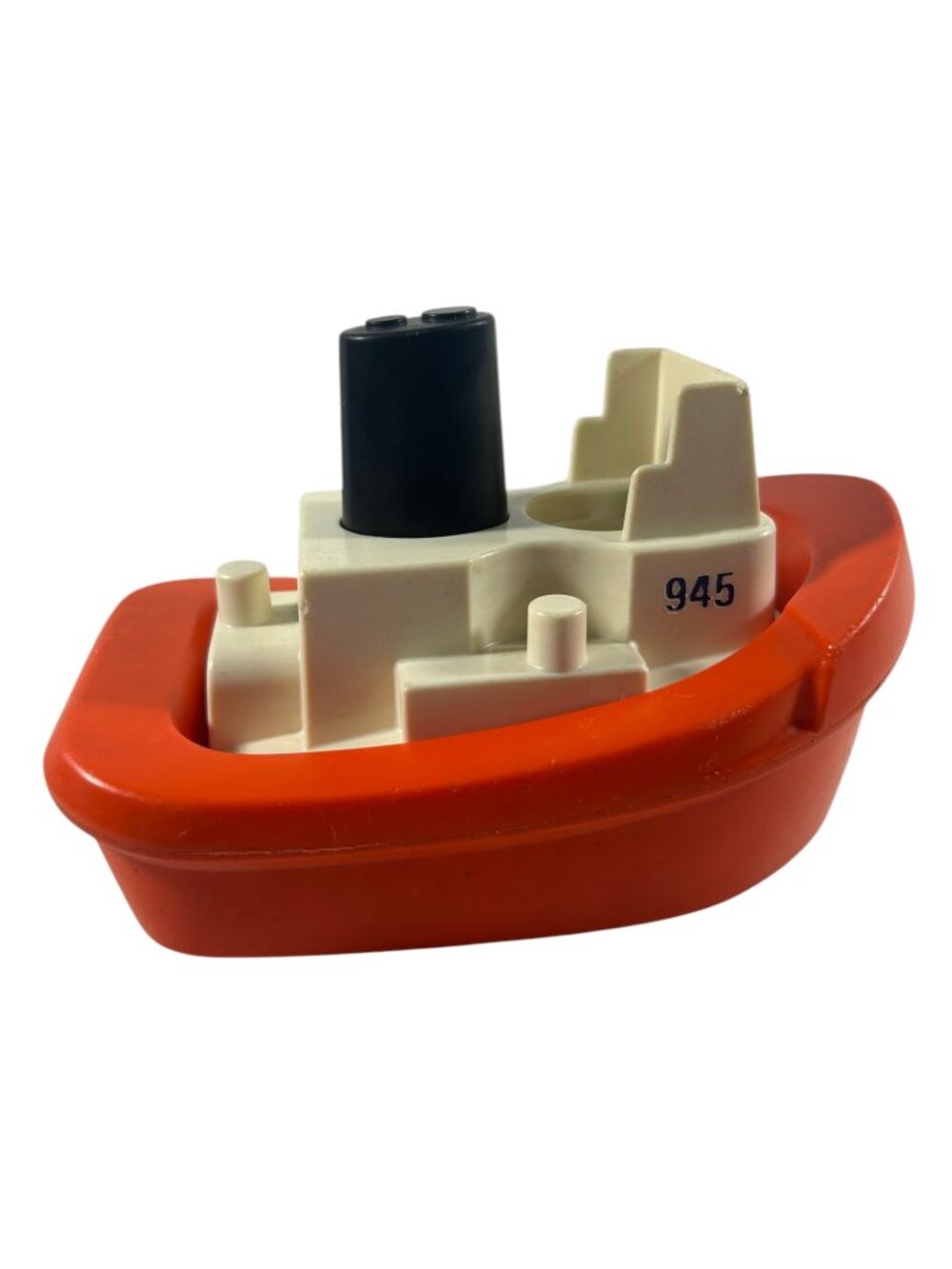 Vintage Fisher Price Little People Tugboat Boat 945 From Offshore Cargo Base Set